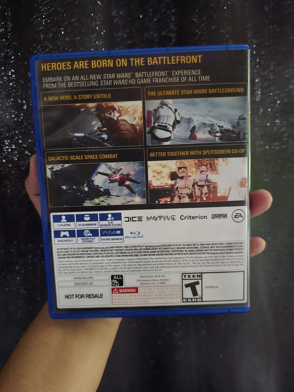 Sony PS4 Star Wars Battlefront II - Blue Case